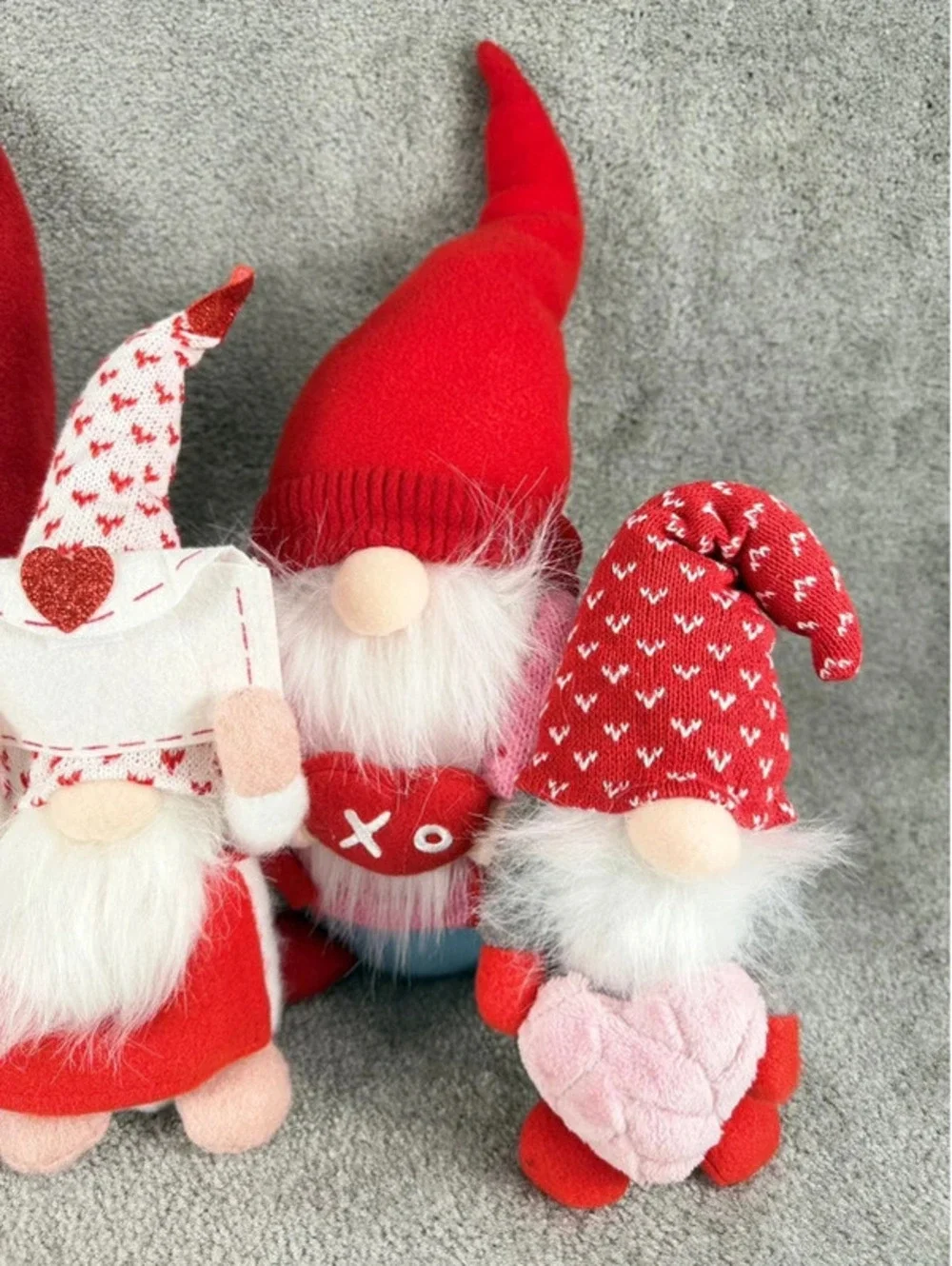 Decor Set of 4 Valentine’s Day Plush Gnome Sitters